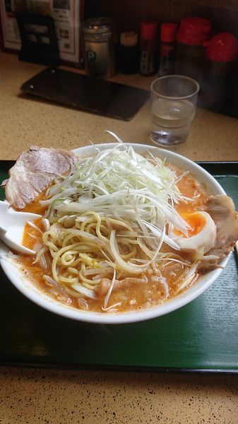「味噌純輝  麺大盛」@北海とんこつらーめん 純輝 潮来本店の写真