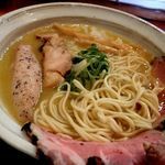 「鶏そば・塩＋豚チャー２枚」@麺童 豊香の写真