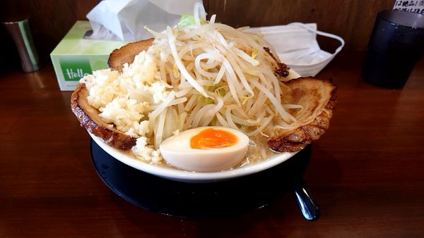 「月輝ラーメン 野菜ニンニク増し」@麺屋 月輝の写真