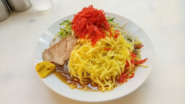 「冷やし中華（大盛）６００円」@博多天神 渋谷南口店の写真