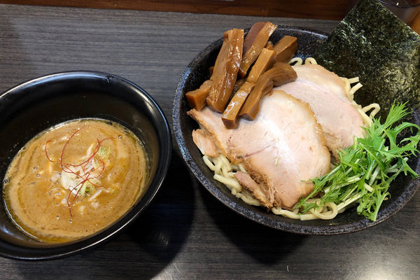 「【夜限定】濃厚カレーつけ麺(中)980円+メンマ100円」@ラーメンつけ麺 奔放の写真