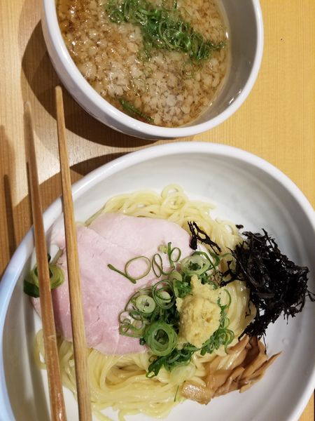 「背脂生姜醤油つけ麺」@生姜醤油専門 我武者羅 幡ヶ谷本店の写真