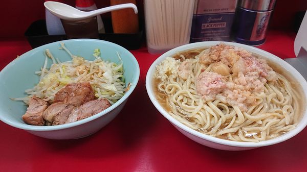 「麺マシ大  ニンニク  油  カラメ」@ラーメン二郎 中山駅前店の写真