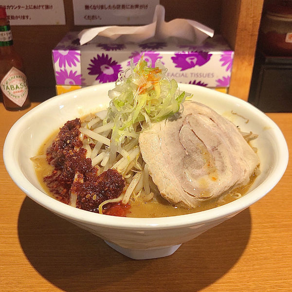 「‪辛味噌らーめん890円‬﻿ ‪野菜増しcall(着席時)‬﻿」@らーめん蓮 三軒茶屋店の写真