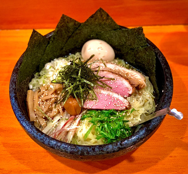 「特製昆布出汁冷やし鴨中華」@中華そば はな田の写真