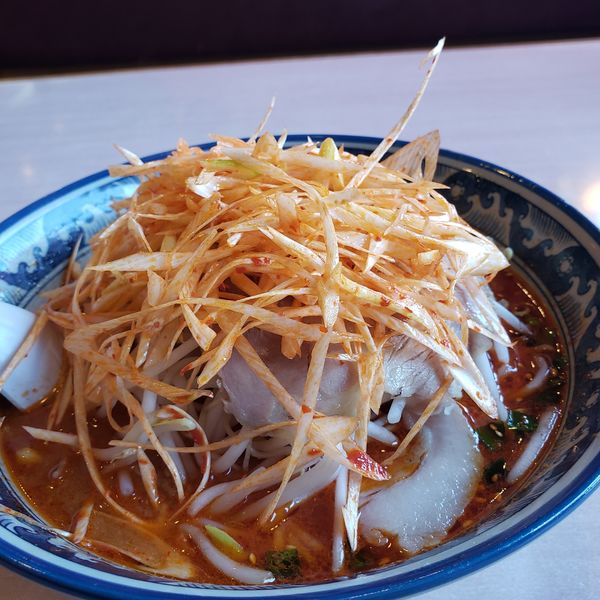 「ネギ辛味噌ラーメンL辛」@めん丸 おゆみ野店の写真