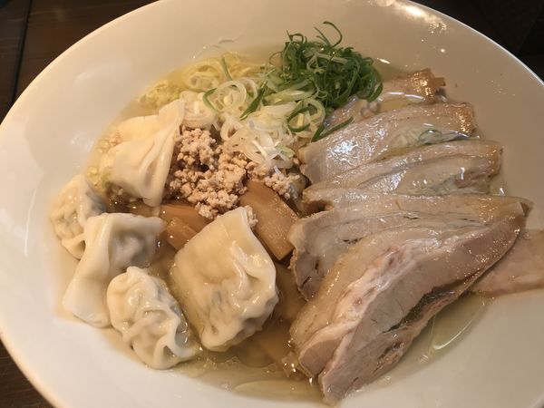 「チャーシュー麺 大盛  TPワンタン」@佐野ラーメン マルコの写真