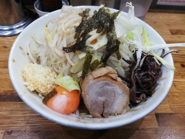 「まぜそば」@デカ盛り戦隊 豚レンジャーの写真