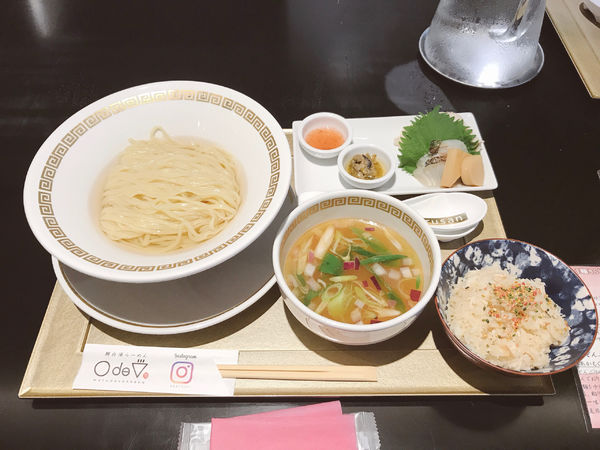 「鯛つけ麺 きらり＋鯛めし小1,050円」@鯛白湯らーめん ○de▽の写真