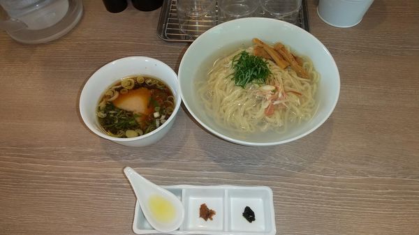 「蜆昆布水つけ麺　大盛り（1100円+100円）」@中華そば 和渦 TOKYOの写真
