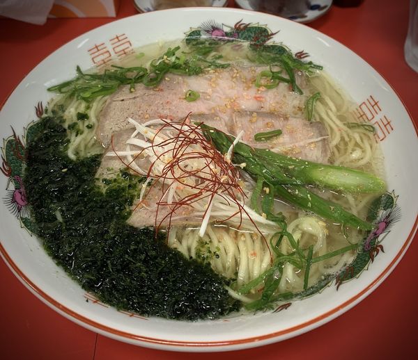 「中華そば（塩）800円＋青さ海苔」@中華そば 竹千代の写真