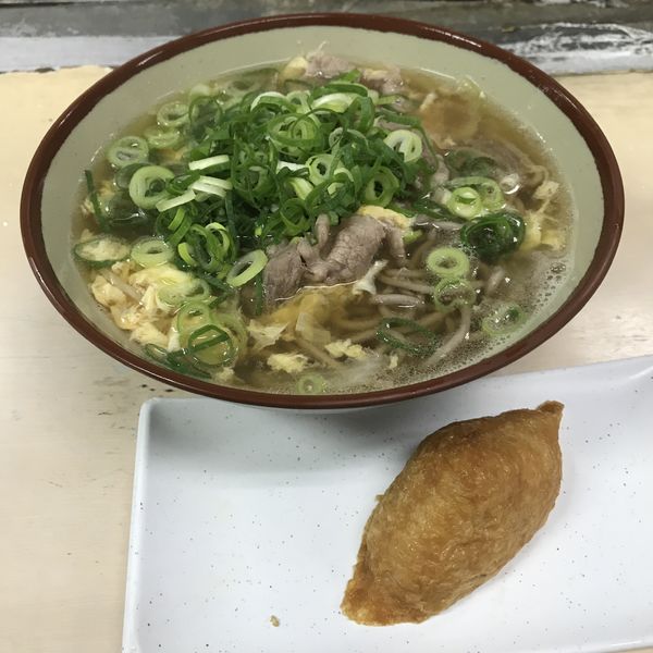 「肉玉子とじ（￥470）＋いなり（￥70）」@松屋の写真