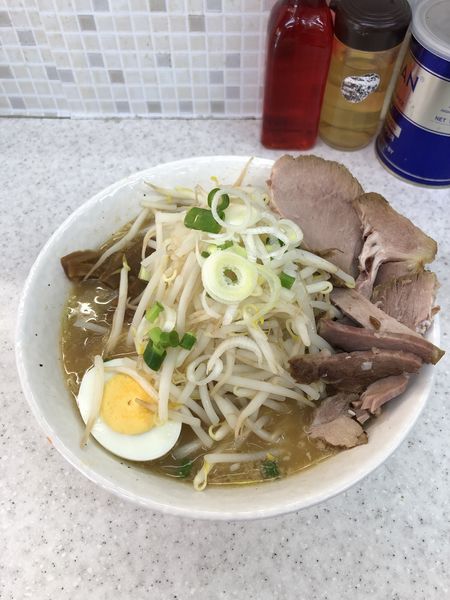 「らうめん（大盛り）」@らうめん原価堂の写真