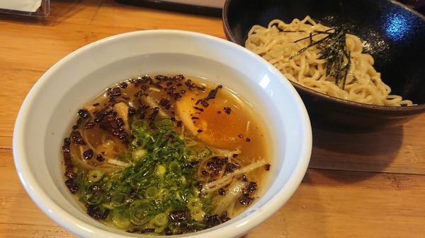「こがしねぎ塩つけ麺」@本格鶏豚汁麺 やくみやの写真