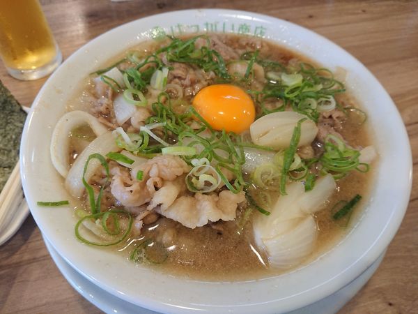 「【限定】徳島ラーメン880円＋ビール 他」@はつがい商店の写真