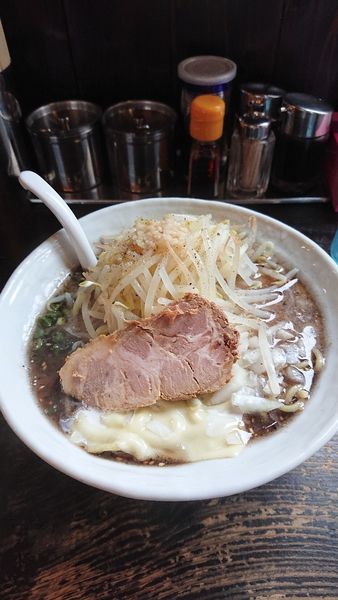 「全力投球中盛りもやしトッピング」@ラーメン 一遊の写真