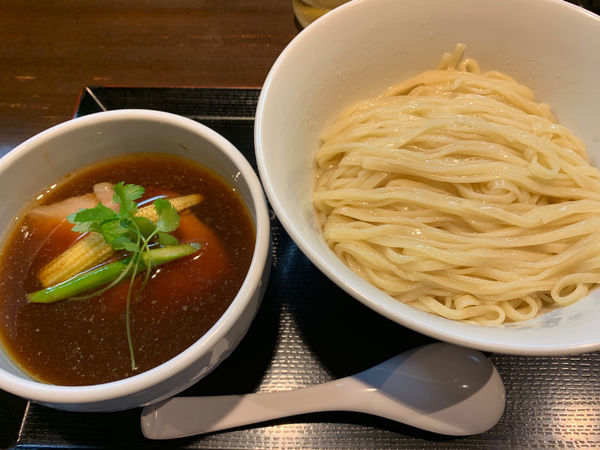 「鴨の醤油つけ麺」@麺屋 玉ぐすくの写真