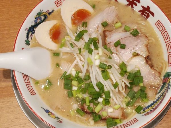 「チャーシュー＋味玉」@らーめん天天有 神田の写真
