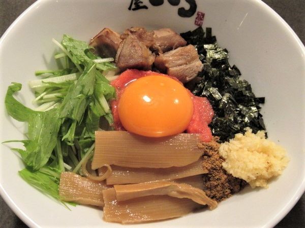 「クリーム明太混ぜそば（970円）」@麺屋こころ 立川店の写真