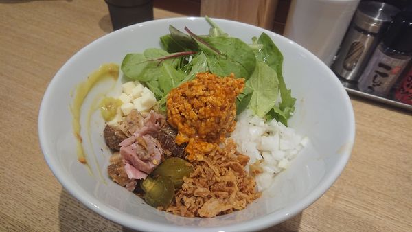 「ベジタブルまぜそば」@つけ麺 えん家の写真