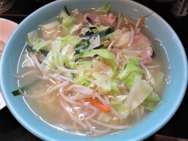 「タンメン＋半チャーハンセット（980円）」@新精亭の写真