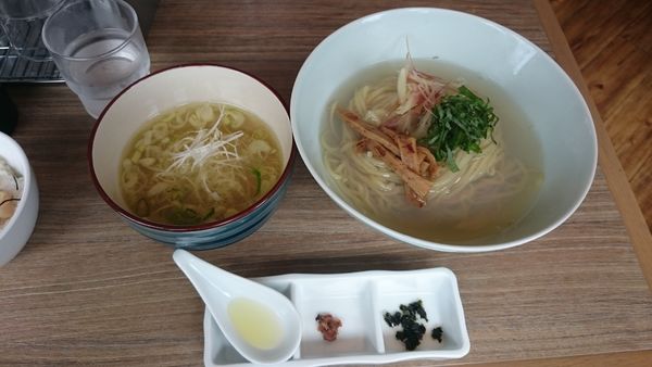 「蜆昆布水つけ麺（1,100円）＋叉焼丼（50円）」@中華そば 和渦 TOKYOの写真