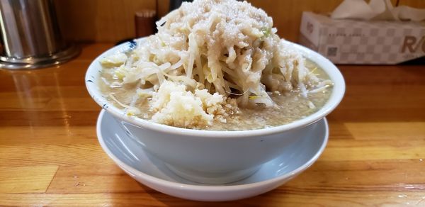 「小ラーメン？ニンニクヤサイアブラ」@連の写真