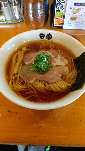 「中華そば(大盛)」@中華そば 田家 本店の写真