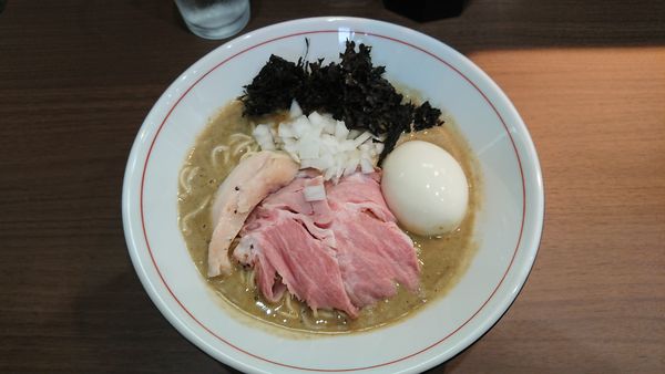 「濃厚煮干ソバ+和え玉+サービス味玉」@Noodle&Spice curry 今日の1番の写真