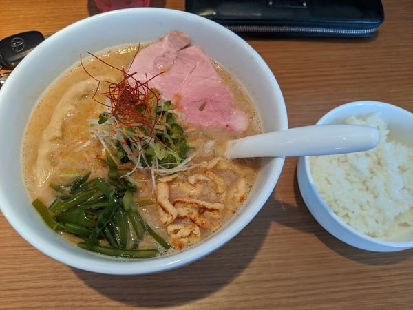 「しびれみそ880円+大盛り100円　ライス無料」@tokyo miso style IKEDAの写真