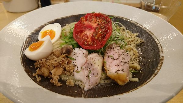 「【昼】地鶏あぶらそば」@饗 くろ㐂の写真