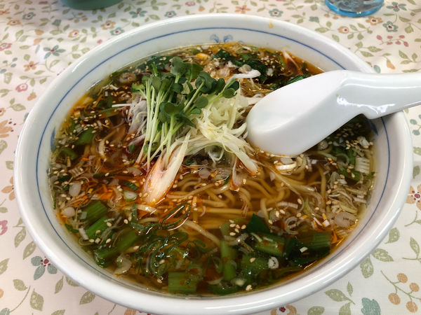 「辛口ねきらあめん大盛650円+150円」@よか楼 本店の写真