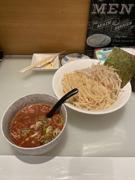 「あっさり冷スープのチリトマト生姜つけ麺」@九州博多らーめん麺屋 悟空 立川店の写真