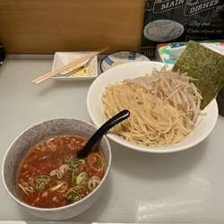 あっさり冷スープのチリトマト生姜つけ麺