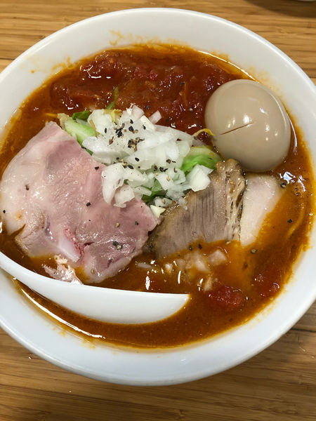 「味玉トマトらーめん」@カッパ64 福生店の写真