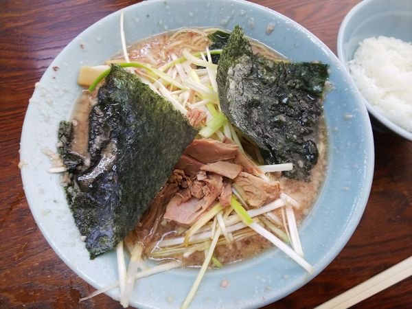 「ネギラーメン＋半ライス　620＋100円」@ラーメンショップ 牛久結束店の写真