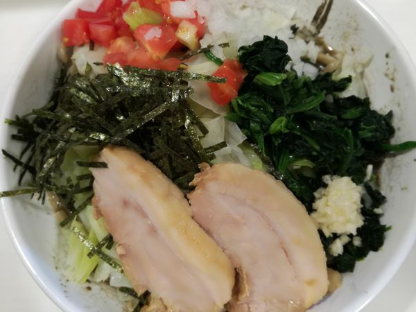 「【限定】漆黒の涼麺:1000円(特盛:300円)」@ハイパーファットンの写真