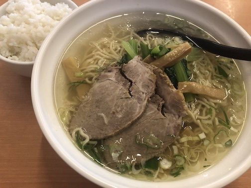 「ラーメン定食（塩）大盛」@台湾ラーメン 美食軒 熊谷駅店の写真