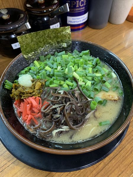 「ネギラーメン」@博多長浜らーめん ぼたんの写真