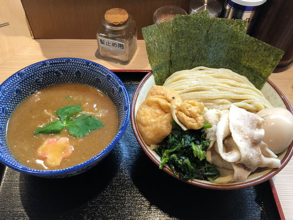 「濃厚つけ麺 小結 ＋特製トッピング　900円＋200円」@らー麺土俵 鶴嶺峰の写真