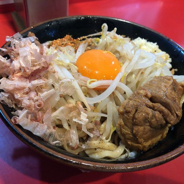 「ミニまぜそば(820円)ニンニク」@麺屋 桐龍の写真