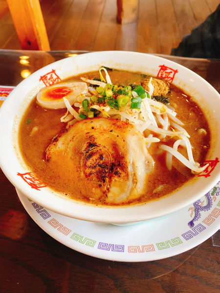 「濃厚魚介系、ぶしみそラーメン」@おおぎやラーメン 新田店の写真
