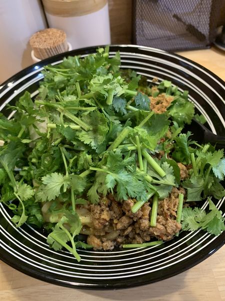 「台湾油そば　パクチー」@葵春堂の写真