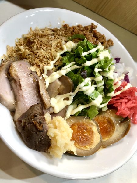 「＜TAKE OUT＞ スタミナ辛冷やし中華￥800」@麺屋 扇 SENの写真