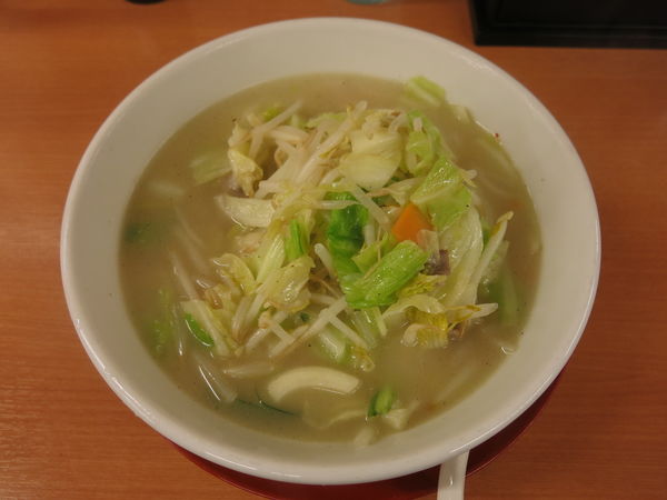 「野菜たっぷりタンメン：520円」@日高屋 上野店の写真