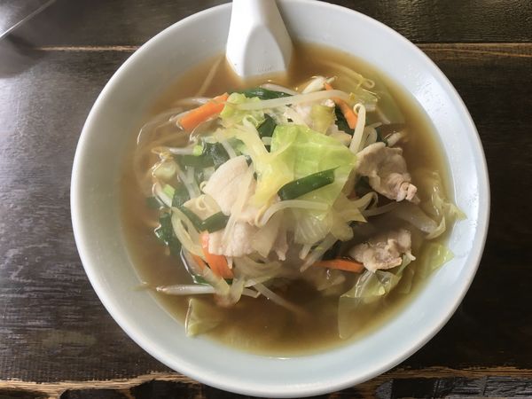 「タンメン＋チャーハン」@中華食堂 松葉の写真