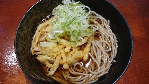 「かき揚げそば」@笠置そば 北与野店の写真