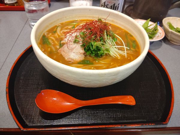 「スタミナ地獄ラーメン(一丁目・並盛・165g)924円」@中華和洋飲食 大勝園 新町本店の写真