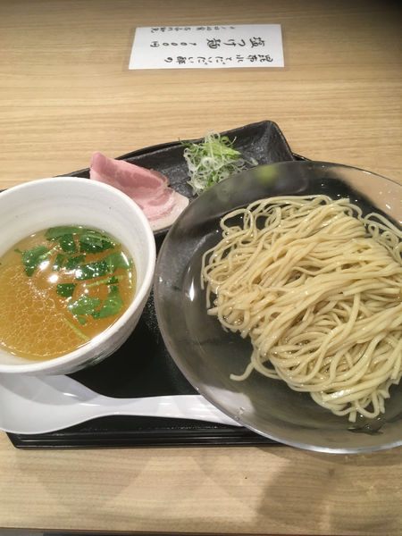 「昆布水とだいだい酢の塩つけ麺（1000円）」@塩らーめん 小粋の写真