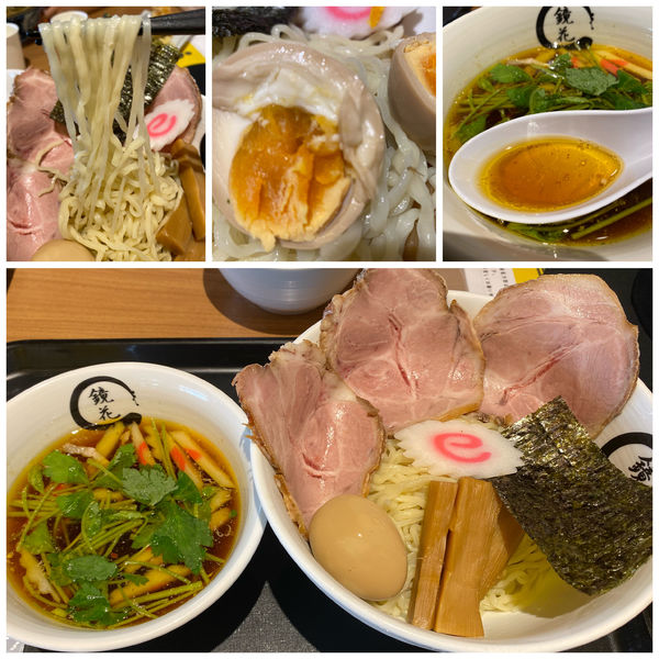 「醤油つけ全部のせ 税込 1738円」@らーめん鏡花 ららぽーと立川立飛店の写真